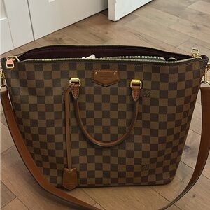 Louis Vuitton Brown Checkered Shoulder Bag